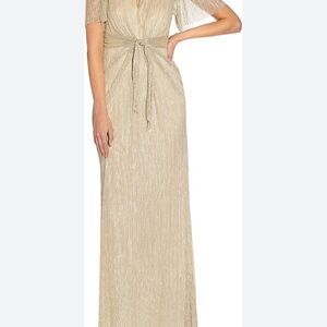 Elegant Gold Evening Gown